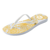 Niedliche Gelbblumen Badesandalen (Schrägansicht)