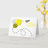 Niedliche Gelbblütenbiene wird bald gut Karte (Gelbe Blume)