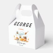 Niedliche Gelbe Biene & Sonnenblume 1. Geburtstag  Geschenkschachtel (Vorderseite)