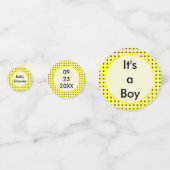 Niedliche gelbe Bienengeschlecht - Neutrale Babydu Konfetti (Vorderseiten)