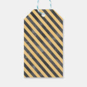 Niedliche Gelbe Boys Konstruktion dreiteiliger Geb Geschenkanhänger (Rückseite)