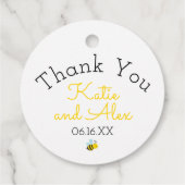 Niedliche gelbe Eltern zu sein Geschenkanhänger (Rückseite)