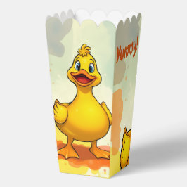 Niedliche Gelbe Ente Geburtstagskiste Popcorn Geschenkschachtel