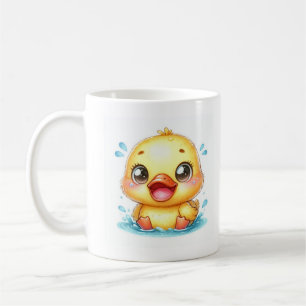 Niedliche gelbe Ente Kaffeetasse