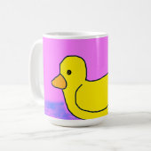 niedliche gelbe Ente Tasse (Vorderseite Links)