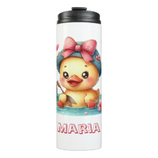 Niedliche gelbe Ente Thermosbecher