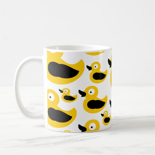 Niedliche gelbe Entenlinge Kaffeetasse (Links)