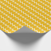 Niedliche gelbe geometrische Formen Moderner Chic Geschenkpapier (Ecke)