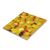 Niedliche gelbe Gummiduckies Fliese (Seite)