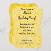 Niedliche gelbe Gummienten Einladung (Vorne/Hinten)