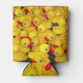 Niedliche gelbe Gummientnahtmuster Dosenkühler (Vorderseite)