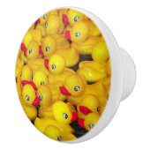 Niedliche gelbe Gummientnahtmuster Keramikknauf (Rechts)