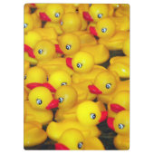 Niedliche gelbe Gummientnahtmuster Klemmbrett (Rückseite)