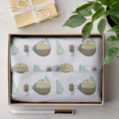 Niedliche gelbe Heißluftballon Neutral Baby Dusche Seidenpapier (Geschenk)