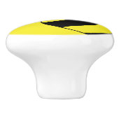 Niedliche Gelbe Hummeln Keramikknauf (Seitenansicht)