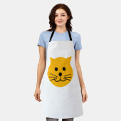 Niedliche Gelbe Katze Schürze (Getragen)