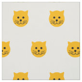 Niedliche Gelbe Katze Stoff (Muster)