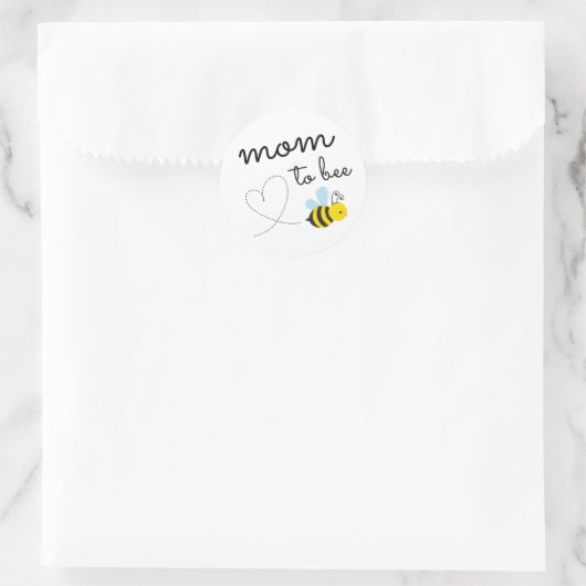 Niedliche gelbe Mama Runder Aufkleber (Tasche)