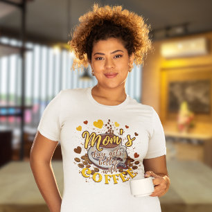 Niedliche gelbe Mamas Der Tag wird besser mit Kaff Tri-Blend Shirt