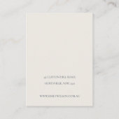 Niedliche gelbe Nadelhölzer Visitenkarte (Rückseite)