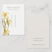 Niedliche gelbe Nadelhölzer Visitenkarte (Vorne/Hinten)