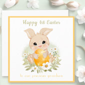 Niedliche gelbe, neutrale Osterkarte Karte