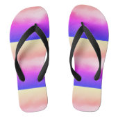 Niedliche GELBE PUPLE Moderne Frauen Flip Flops Badesandalen (Fußbett)
