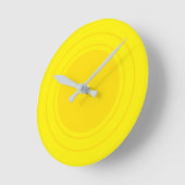 Niedliche Gelbe Sonnenschein-Illustration für mode Runde Wanduhr (Winkel)