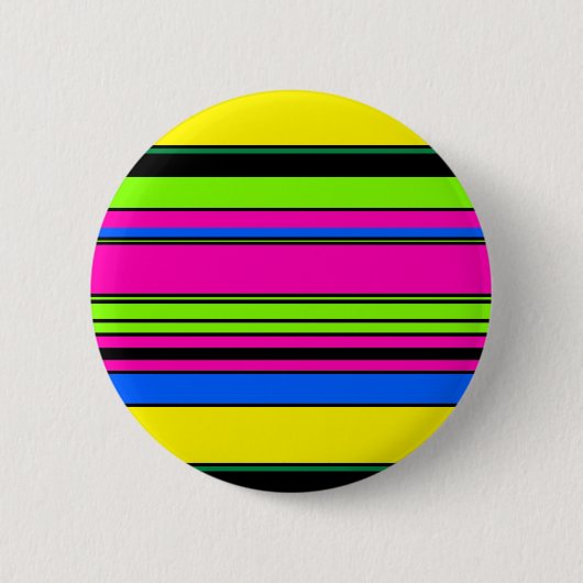 Niedliche gelbe Streifen Button (Vorderseite)