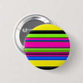 Niedliche gelbe Streifen Button (Vorne & Hinten)