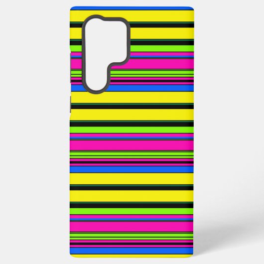 Niedliche gelbe Streifen Samsung Galaxy Hülle (Rückseite)