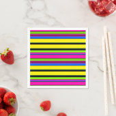 Niedliche gelbe Streifen Serviette (Beispiel)