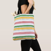 Niedliche gelbe Streifen Tasche (Von Nahem)