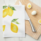 Niedliche gelbe Zitronenfrucht Geschirrtuch (Viertel Falte)