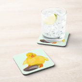 Niedliche Gelbente Getränkeuntersetzer (Rechte Seite)