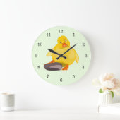 Niedliche Gelbente Große Wanduhr (Zuhause)