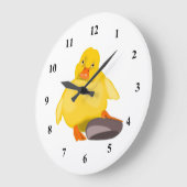 Niedliche Gelbente Große Wanduhr (Winkel)