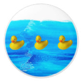 Niedliche Gelbente Keramik Pull Keramikknauf (Vorderseite)