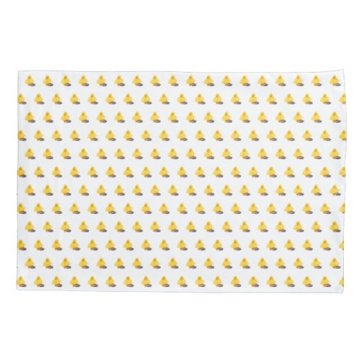 Niedliche Gelbente Kissenbezug (Rückseite)