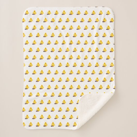 Niedliche Gelbente Sherpadecke (Vorderseite)