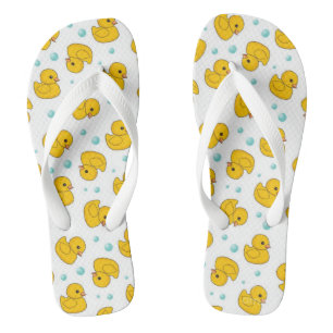 Niedliche Gelbkautschukente Badesandalen