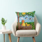 Niedliche Gelbvögel Kissen (Stuhl )