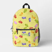 Niedliche Gelee-Babys springen Cartoon-Muster Bedruckter Rucksack (Vorderseite)