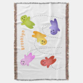 Niedliche Gelee Babys Süßigkeiten Süßigkeiten Cart Decke (Vorderseite Vertikal)