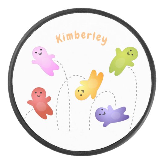 Niedliche Gelee Babys Süßigkeiten Süßigkeiten Cart Eishockey Puck (Vorderseite)