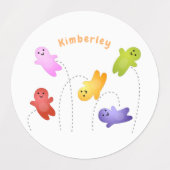 Niedliche Gelee Babys Süßigkeiten Süßigkeiten Cart Etiketten (Design 1)