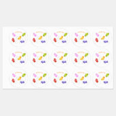 Niedliche Gelee Babys Süßigkeiten Süßigkeiten Cart Etiketten (Blatt)