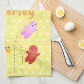 Niedliche Gelee Babys Süßigkeiten Süßigkeiten Cart Geschirrtuch (Viertel Falte)