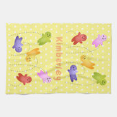 Niedliche Gelee Babys Süßigkeiten Süßigkeiten Cart Geschirrtuch (Horizontal)