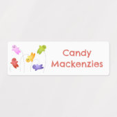 Niedliche Gelee Babys Süßigkeiten Süßigkeiten pers Etiketten (Design 2)